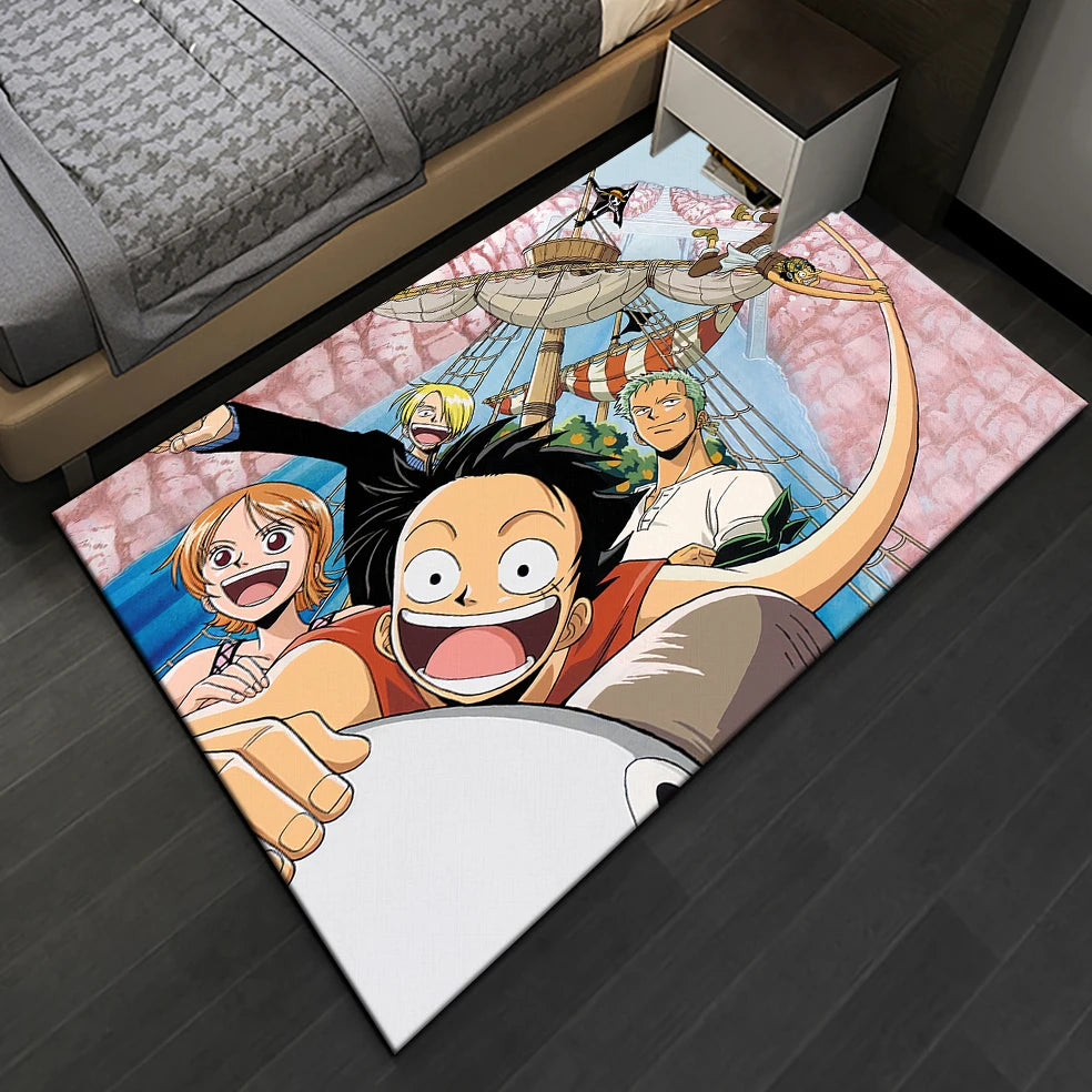 Cartoon bedruckter rechteckiger Teppich aus Polyester