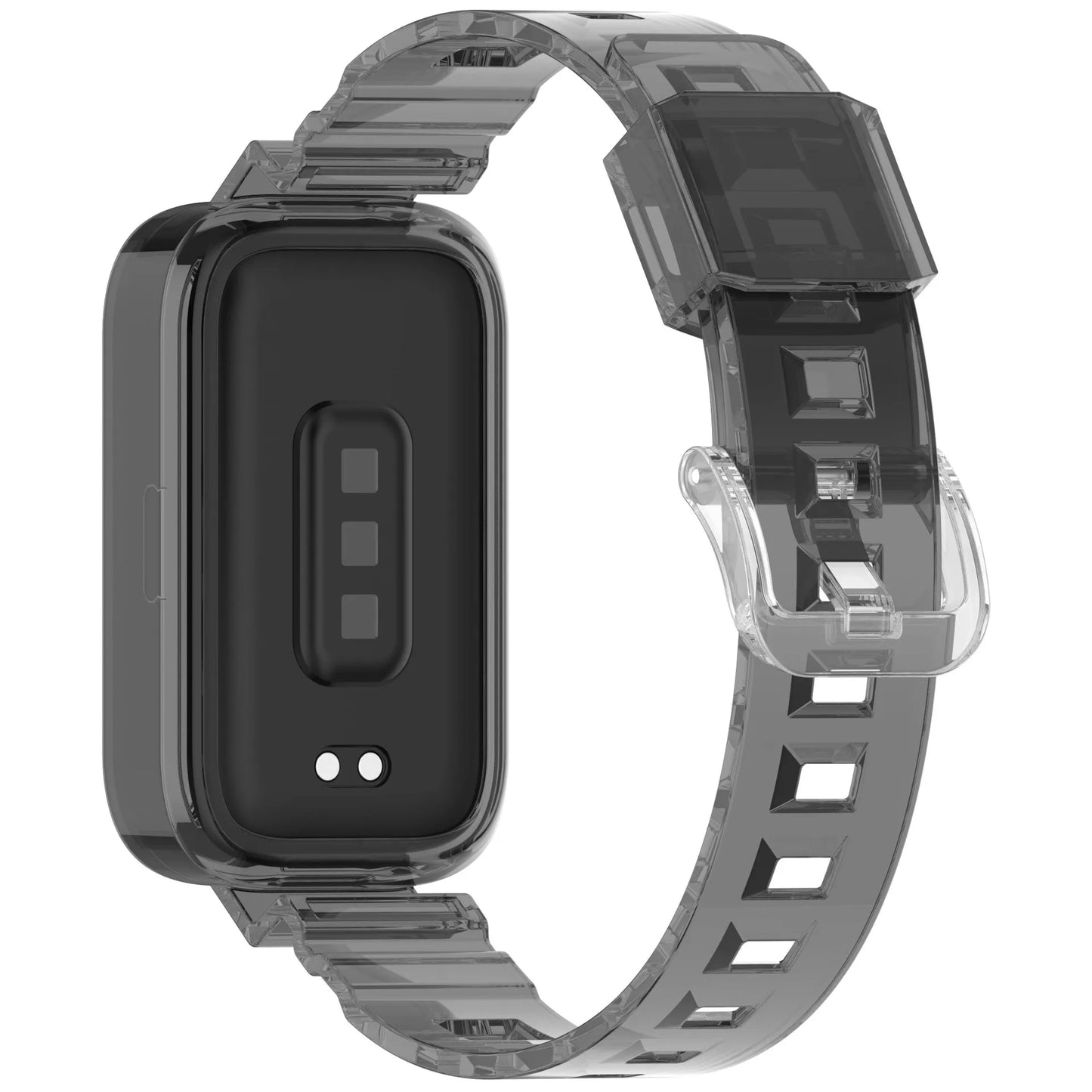 Transparentes Silikonarmband für Fitness-Tracker – Ersatzarmband Unisex