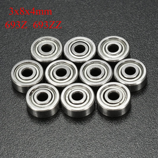 Präzise Miniatur Kugellager 3x8x4 mm aus Lagerstahl – 10 Stück für Modellbau - Technik