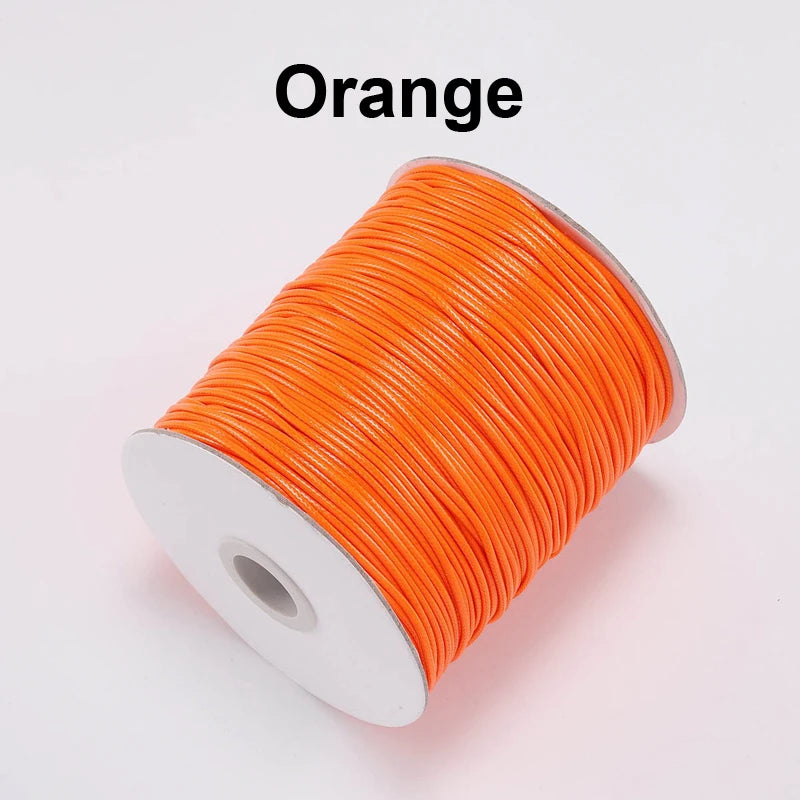 Vielseitige gewachste PU Leder Schnur für DIY Schmuck 20m