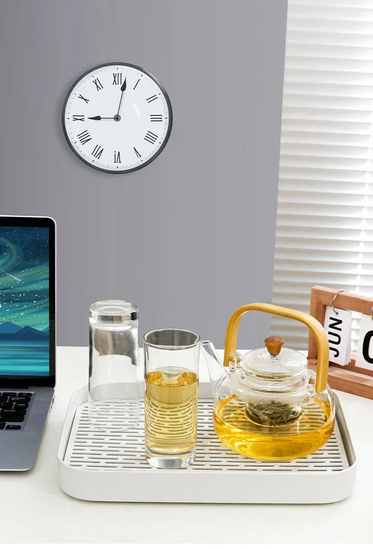 Rechteckiges Serviertablett für Küche Bad Tee Kaffee Obst