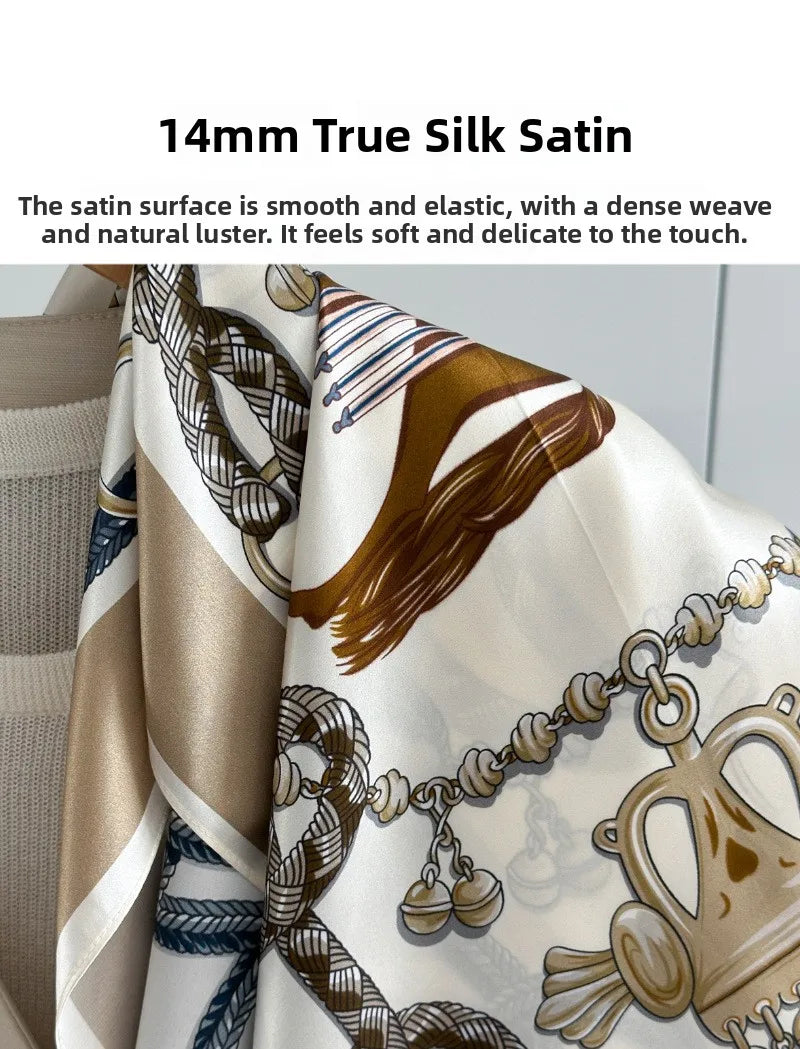 Vielseitiger Seidenschal für Damen aus Tussah-Seide-Yabubest - Home & More