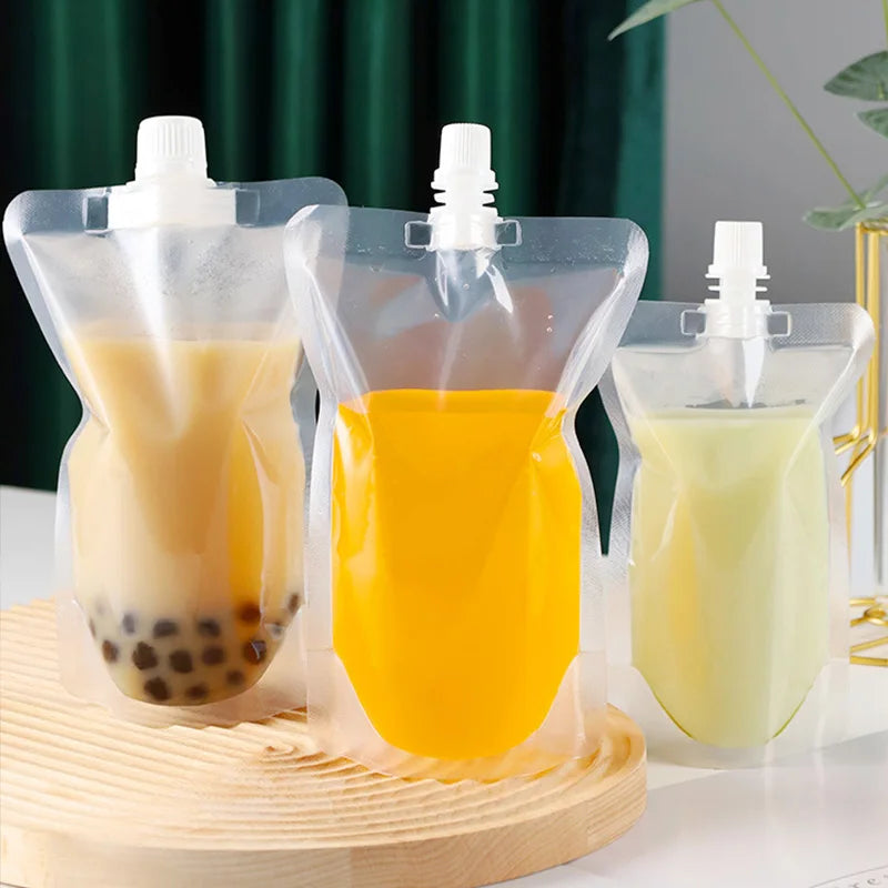 Stand-Up Nachfüllbare Lebensmittelbeutel für Getreide und Flüssigkeiten 5-10 Stück