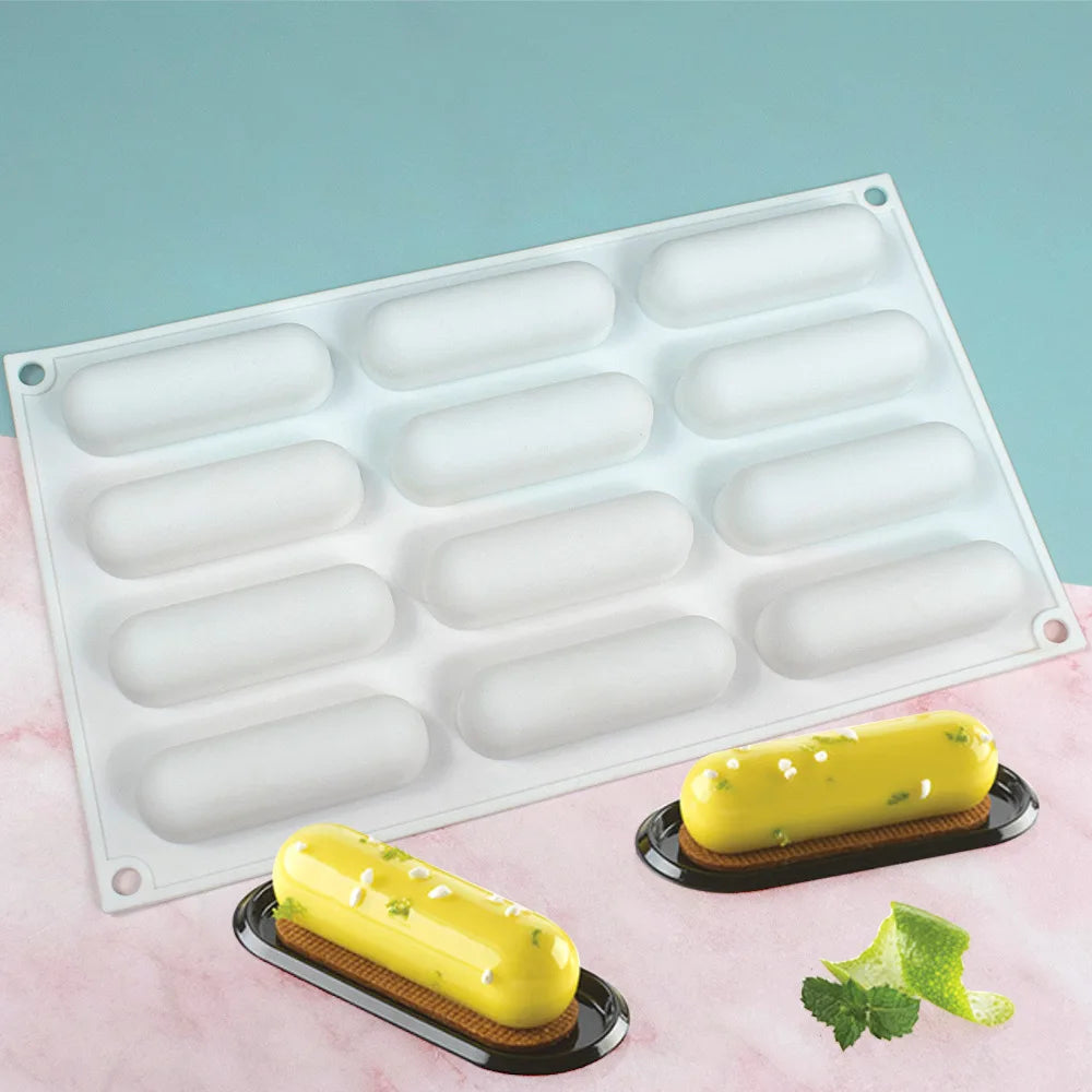 Ovale Silikon Mousse Kuchenform für hausgemachte Desserts