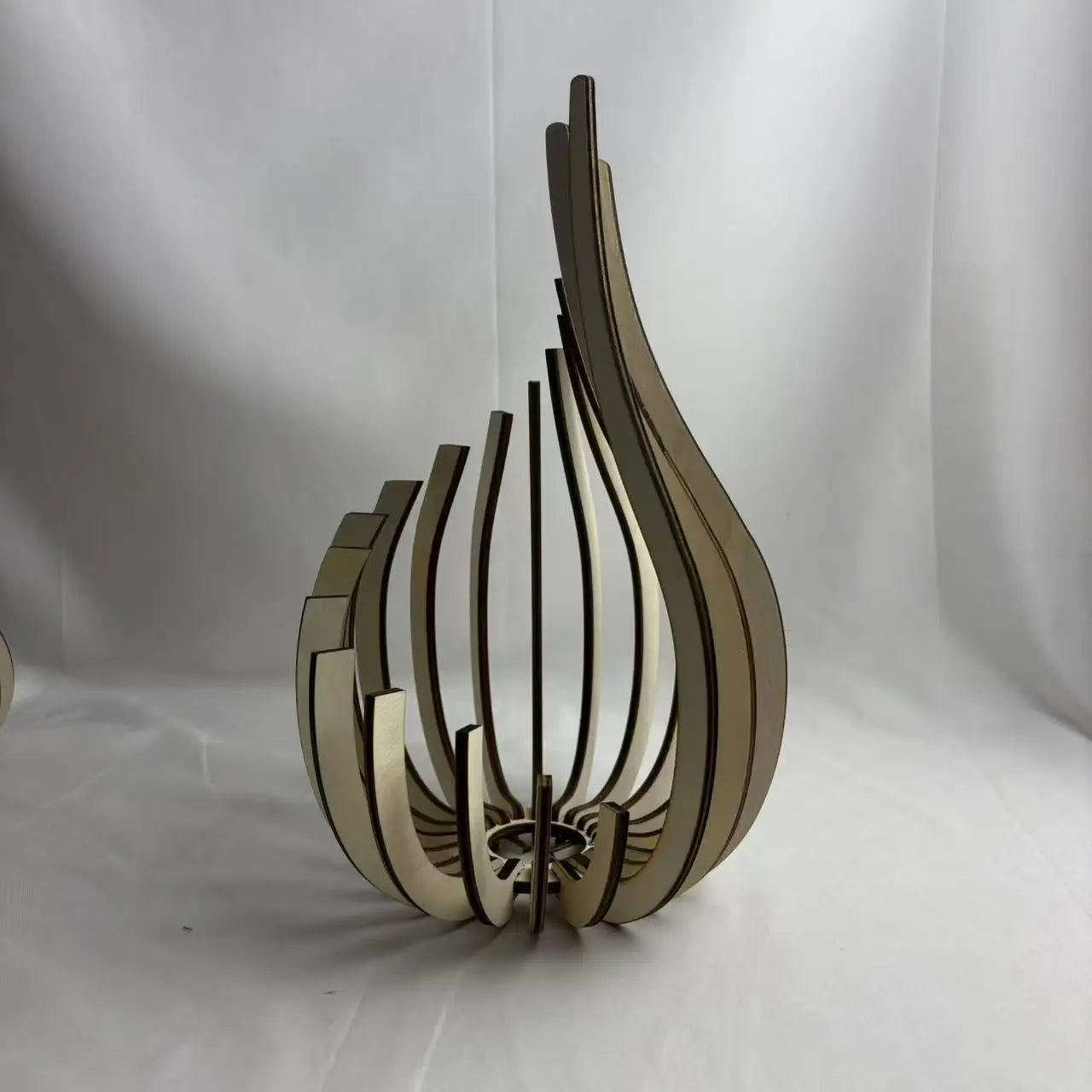 Handgemachter Kerzenhalter Holz DIY Dekoration schafft warme Stim