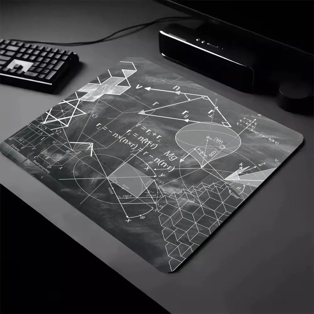 Anti Rutsch Mauspad für Computer Büro und Gaming mit Formel Design