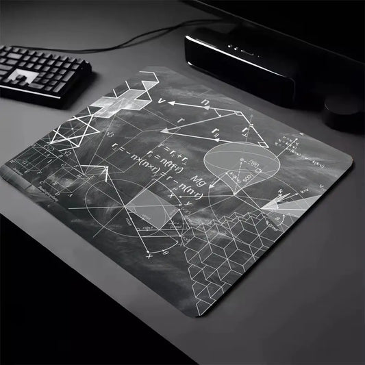 Anti Rutsch Mauspad für Computer Büro und Gaming mit Formel Design