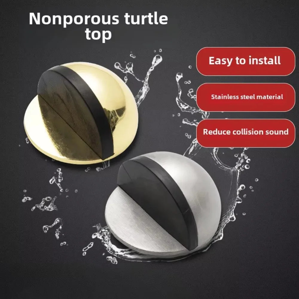 Schildkrötenform Türstopper bohrenfrei – Gummi Schutz für Bad & Glas