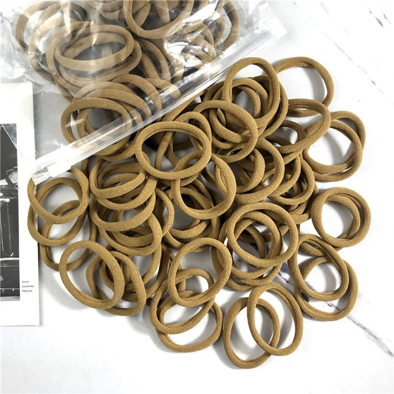 20/50 Teile/satz Haarbänder für Frauen Mädchen Grundlegende Haar Gummi Krawatten Seile 4 cm Einfache Elastische Stirnband Haar Zubehör pferdeschwanz Halter - Yabubest - Home & More