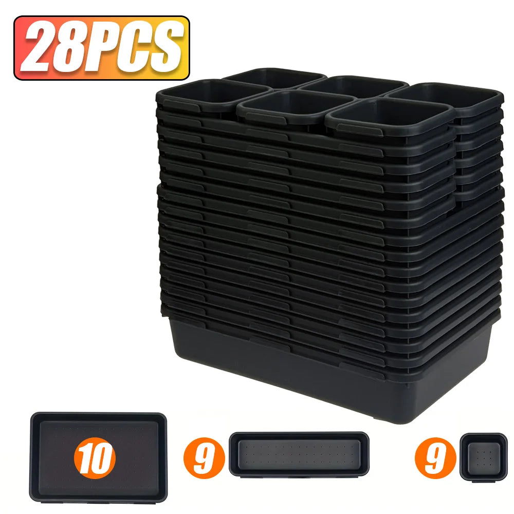 Werkzeugkasten Organizer Set mit Schubladenablage und Trennblättern