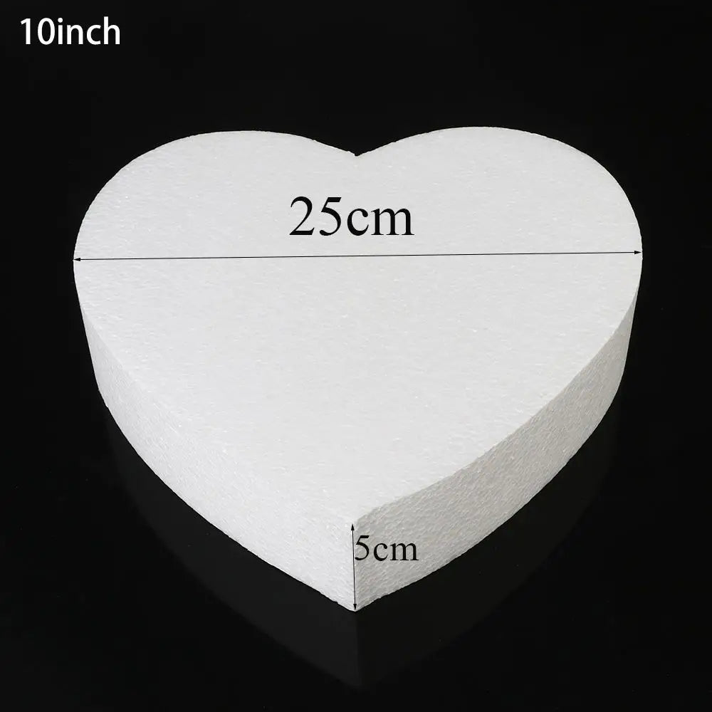 Herz Runde Kuchen Schaumform Sugar Dummy Polystyrol Styropor 4-10 Zoll