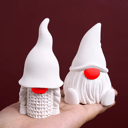 3D Weihnachtsornament Gnome Santa Claus Gießform aus Silikon