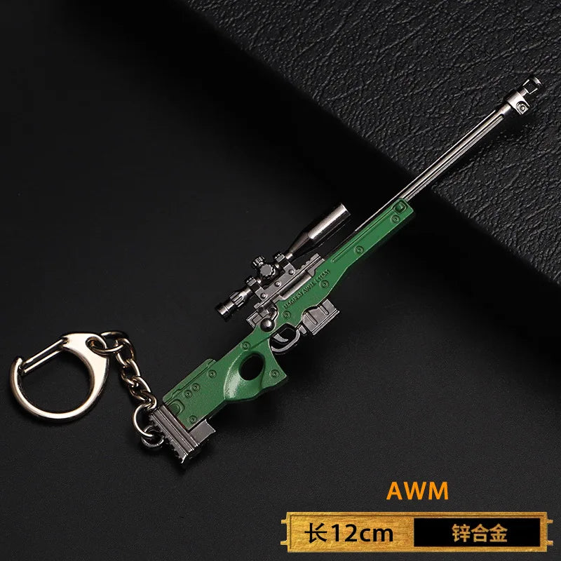 Spielzeugpistole Schlüsselanhänger aus Metall als Geschenk für Männer Jungen