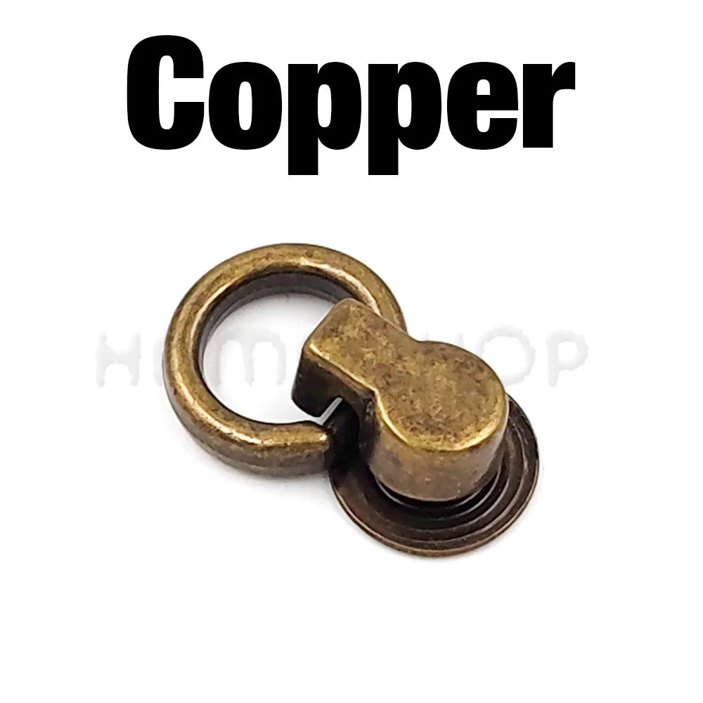 10er Set Metall O Ring Stud Niet Schraube Aufhänger für Taschen