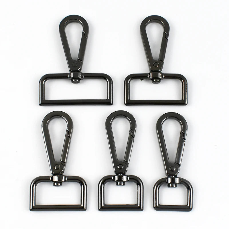 Metall Karabiner Schnallen Set 20-50mm für Tasche Gurt DIY drehbarer Clip