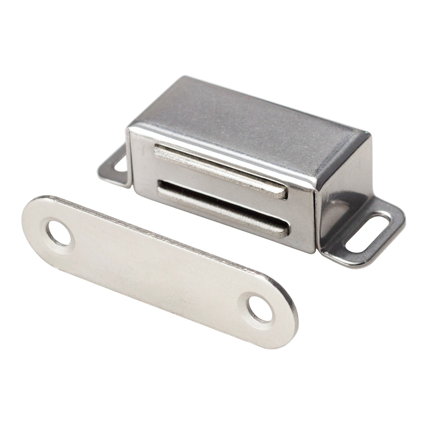 4-teiliger Magnetverschluss aus Edelstahl für Möbel und Türen