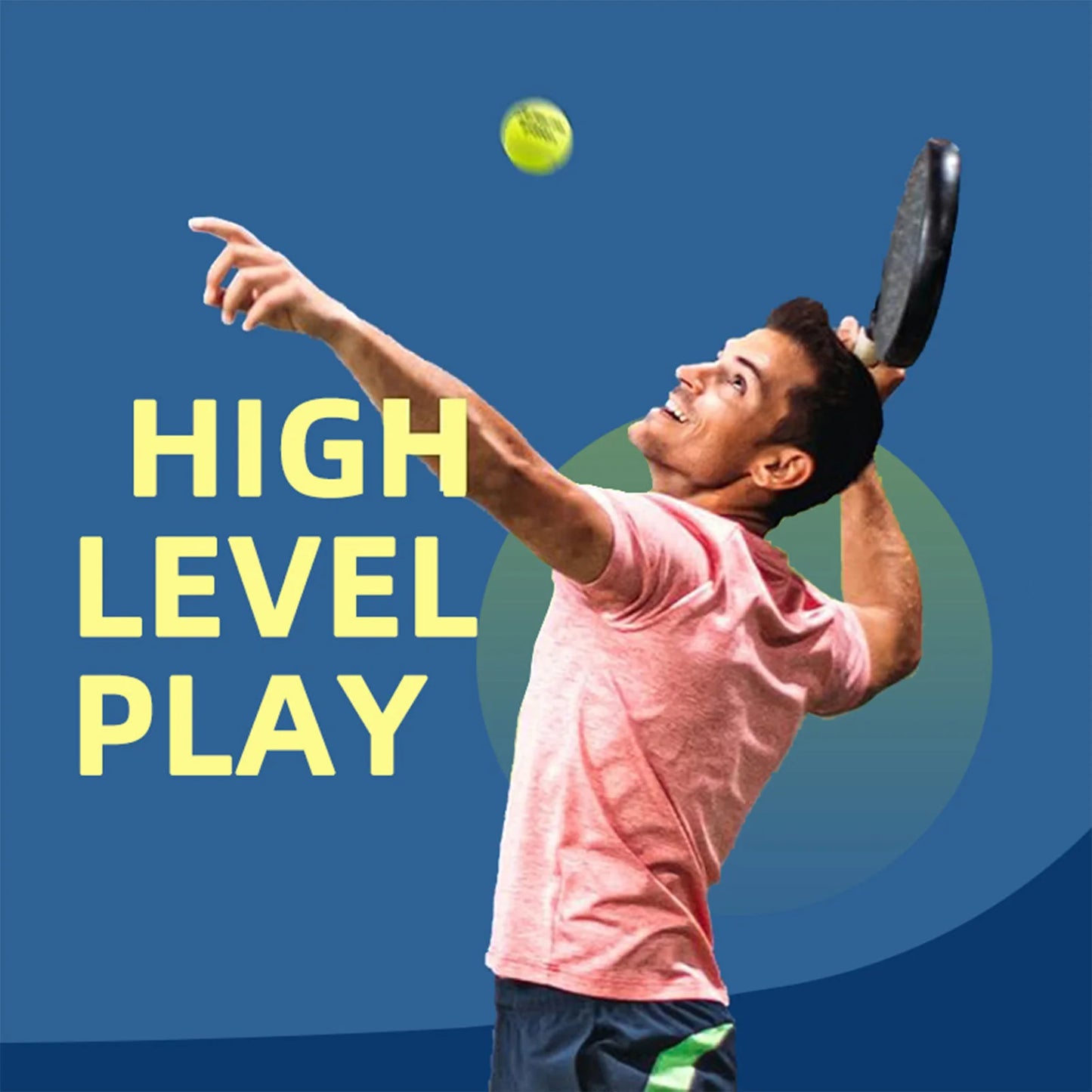 3er Set Padelbälle mit hoher Sprungkraft ideal für Training und Spiel