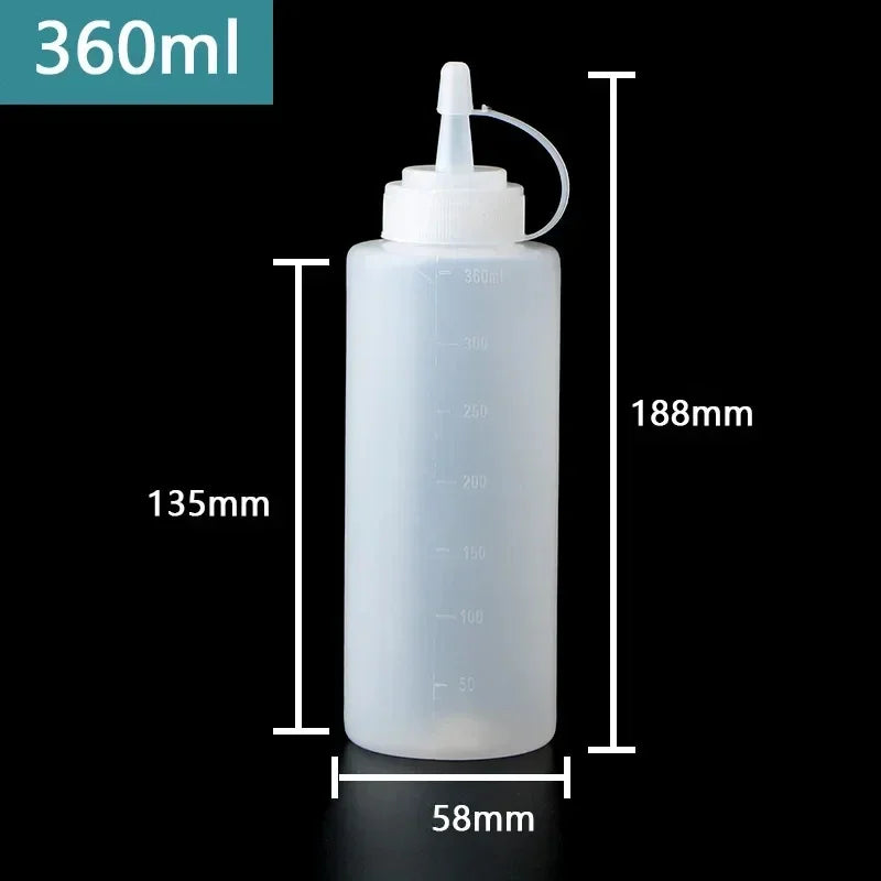 Auslaufsichere Squeeze Flasche für Ketchup Öl Sauce 250-680ml