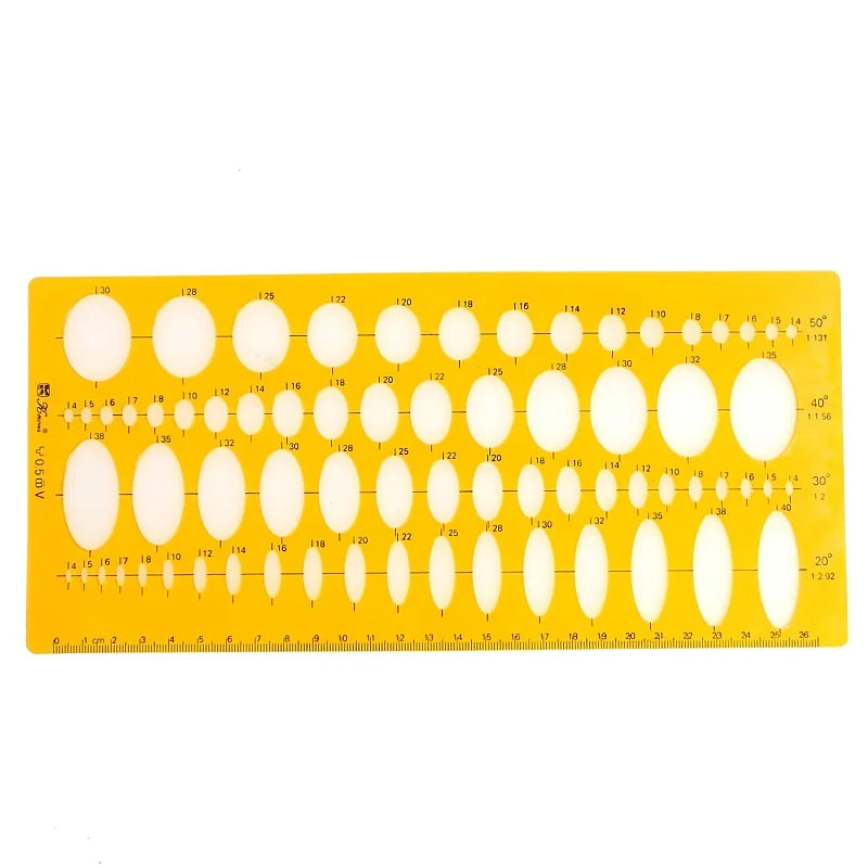 Professionelle Ellipse Zeichnung Vorlage Kunststoff Design Werkzeug