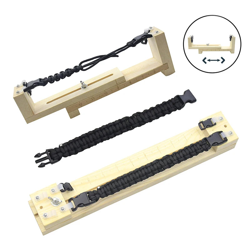 DIY Paracord Jig aus Holz – Verstellbarer Armband Maker für Hobby Bastler