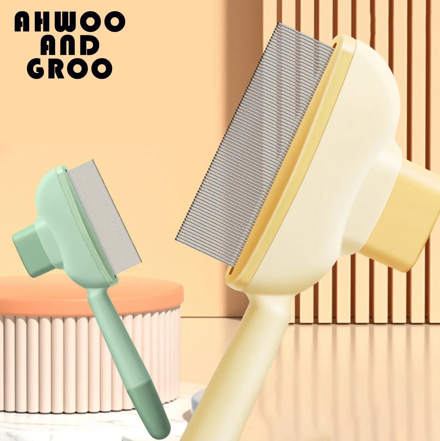 Haustierkamm für Katze und Hund zur sanften Haarentfernung und Pflege