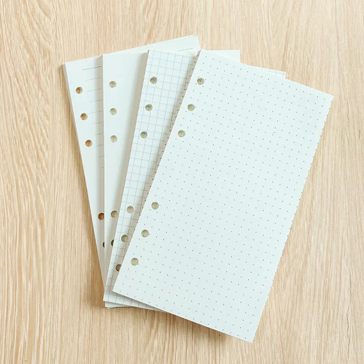 100 Blatt A5 A6 bunt 100 g Nachfüllpapier linierte Innenseite