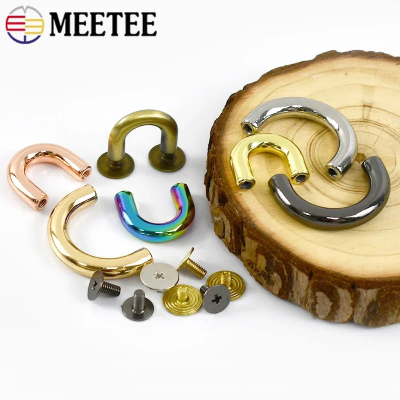 10-30 Stück Metallschnallen U-Ring 10-20mm für Taschen und DIY Projekte