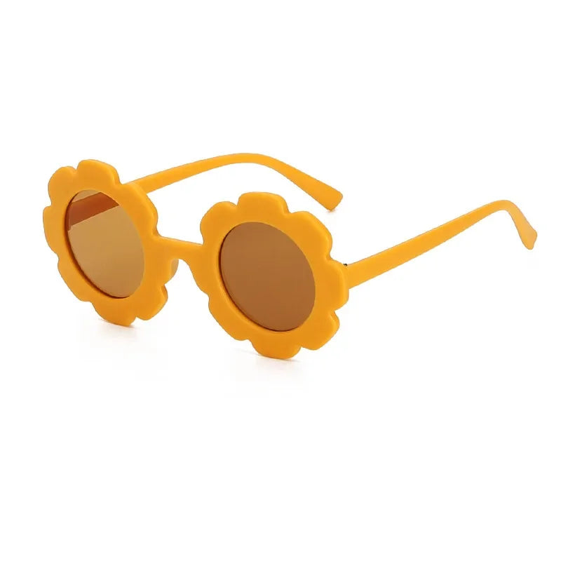 "Sonniger Schutz: Runde Sonnenblume Kinder Sonnenbrille mit UV400 für Kleinkinder"