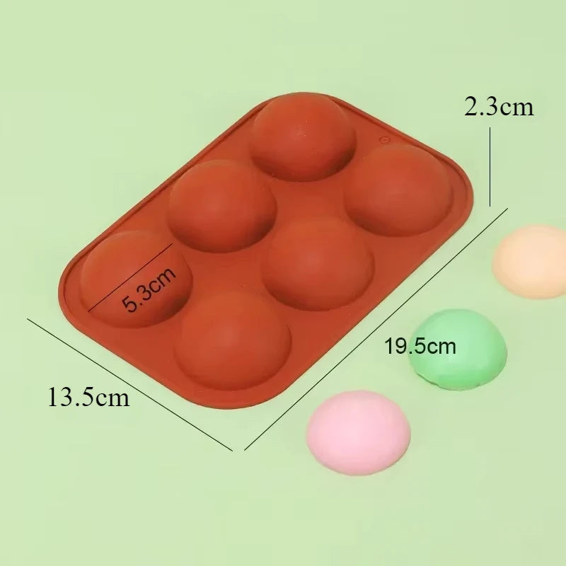 Silikon Backform Halb Kugel 6 8 15 24 Löcher für Dessert Kuchen Dekor