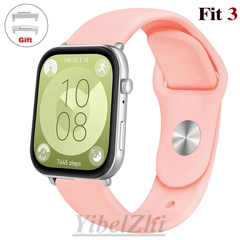 Wasserdichtes Silikonband in diversen Farben – perfekt für Huawei Watch FIT 3 - FIT 2