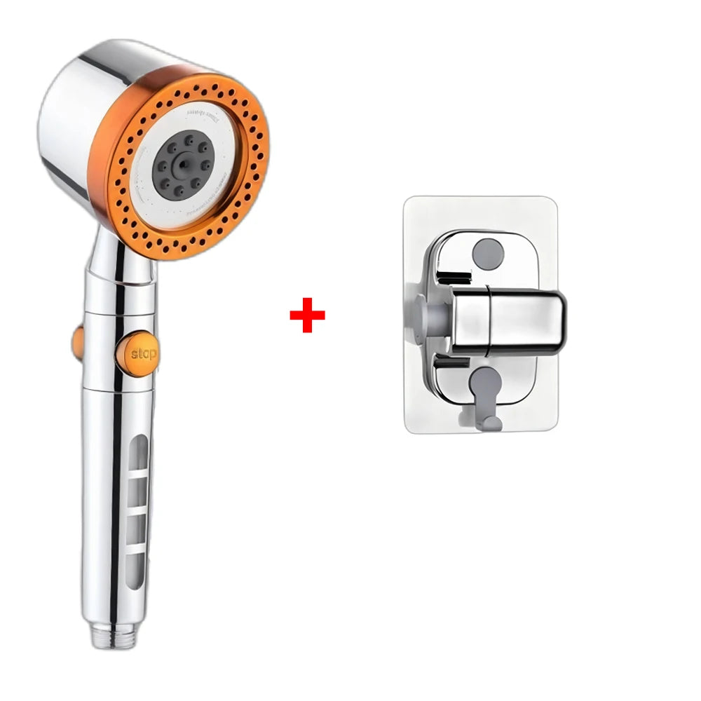 5-Modi Wasserspar Duschkopf mit Filter und hohem Durchfluss