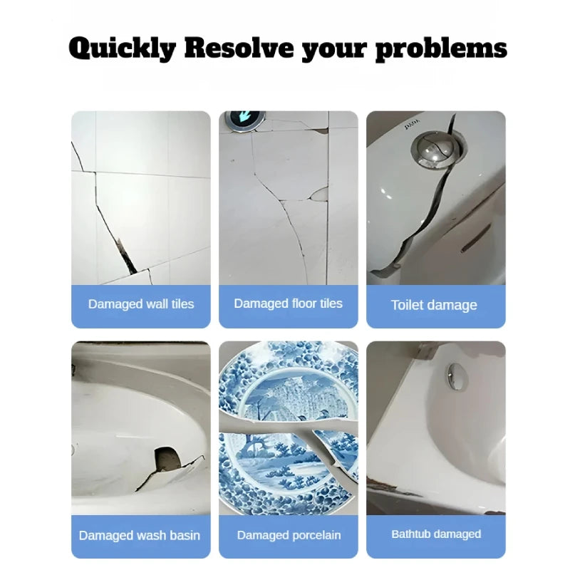 Vielseitiges Reparaturset für Fliesen, Keramik, Marmor und Böden
