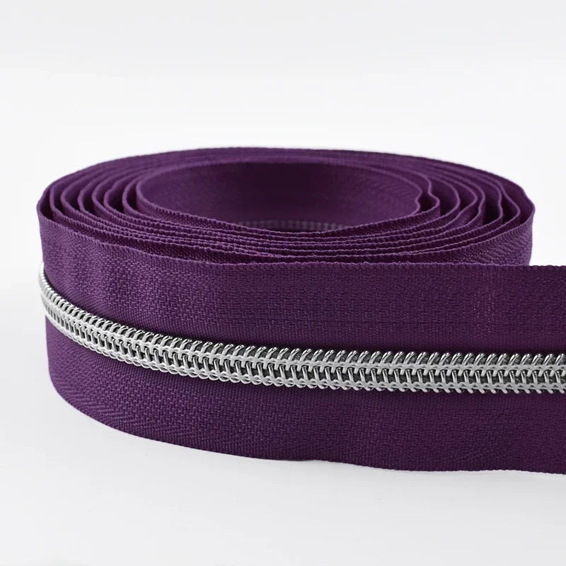 Nylon Reißverschluss Band Nr 5 Meterware für Taschen Kleidung DIY