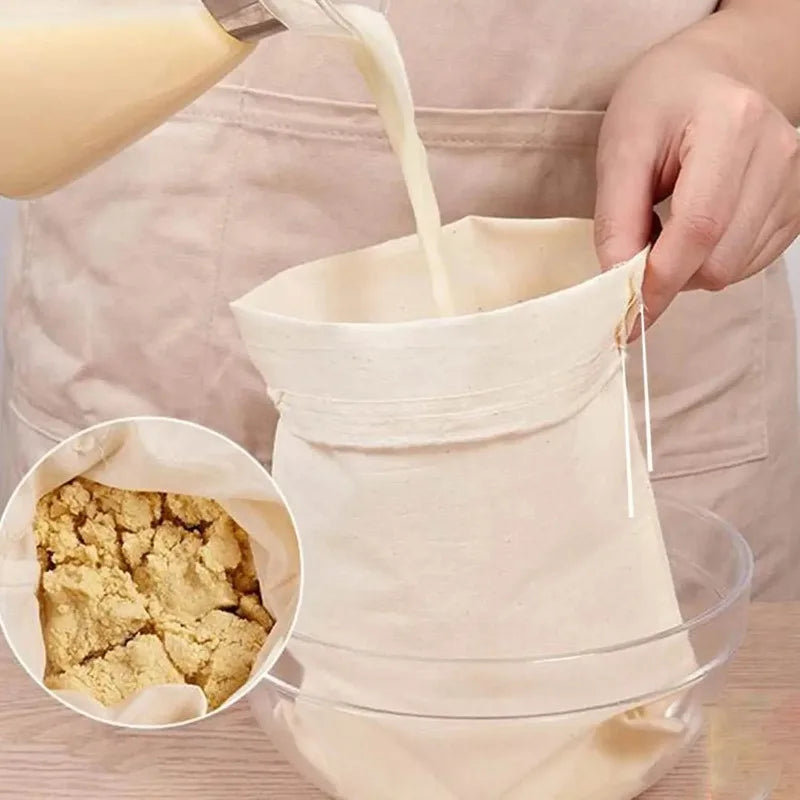 Vielseitige Filterbeutel für feines Sieben in der Küche