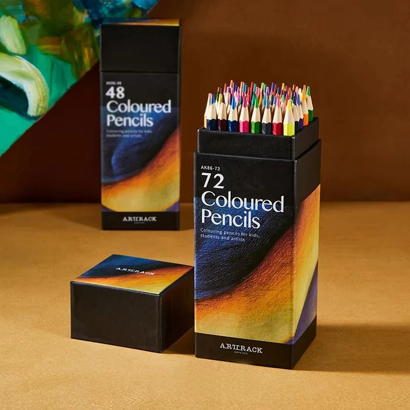 Buntstifte Set 12-72 Farben Ölbasiert Ideal für Künstler und Schule