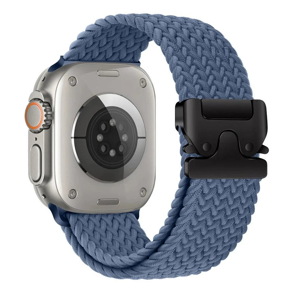 Geflochtenes Nylon Uhrenarmband Sport Ersatz für 41-49 mm Smartwatch