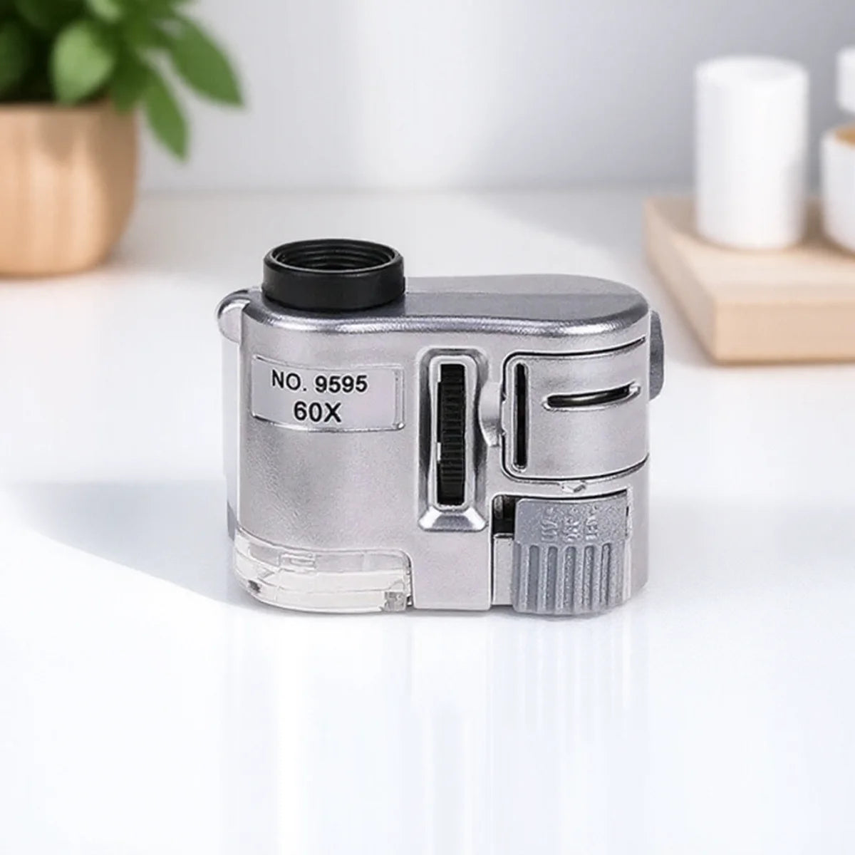 Handheld 60X Lupe Taschenmikroskop mit LED für Präzisionsarbeiten