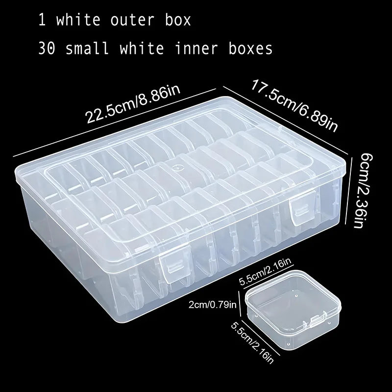 Organizer Box mit 15 Fächern für Schmuck und kleine Accessoires