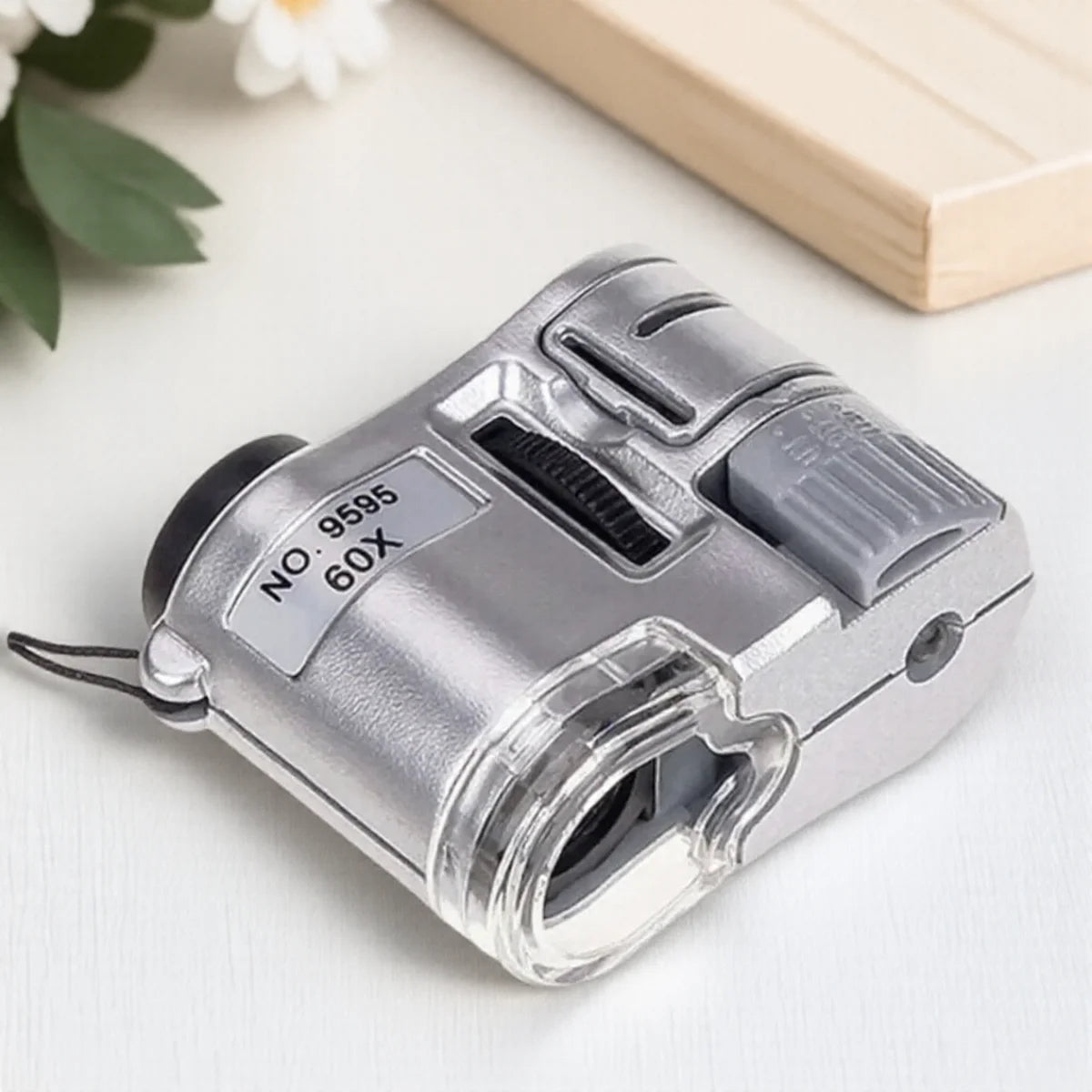 Handheld 60X Lupe Taschenmikroskop mit LED für Präzisionsarbeiten