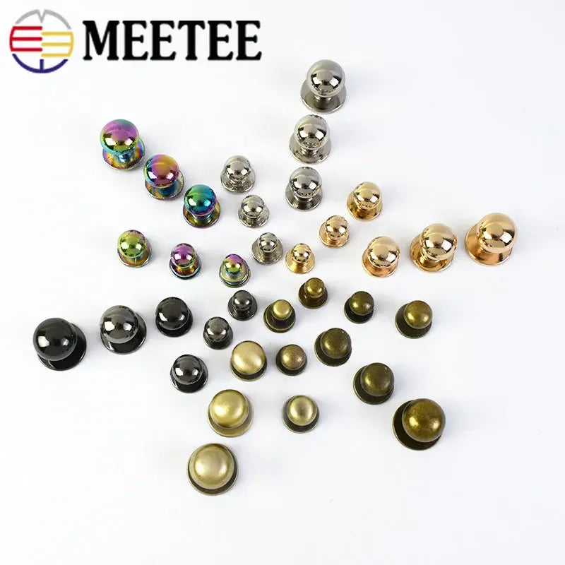 Vielseitige Metallnieten 4-12mm für Gürtel Taschen und DIY Projekte