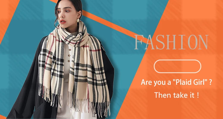 Luxuriöser Kaschmir-Gefühl Schal für Frauen im Herbst/Winter-Yabubest - Home & More