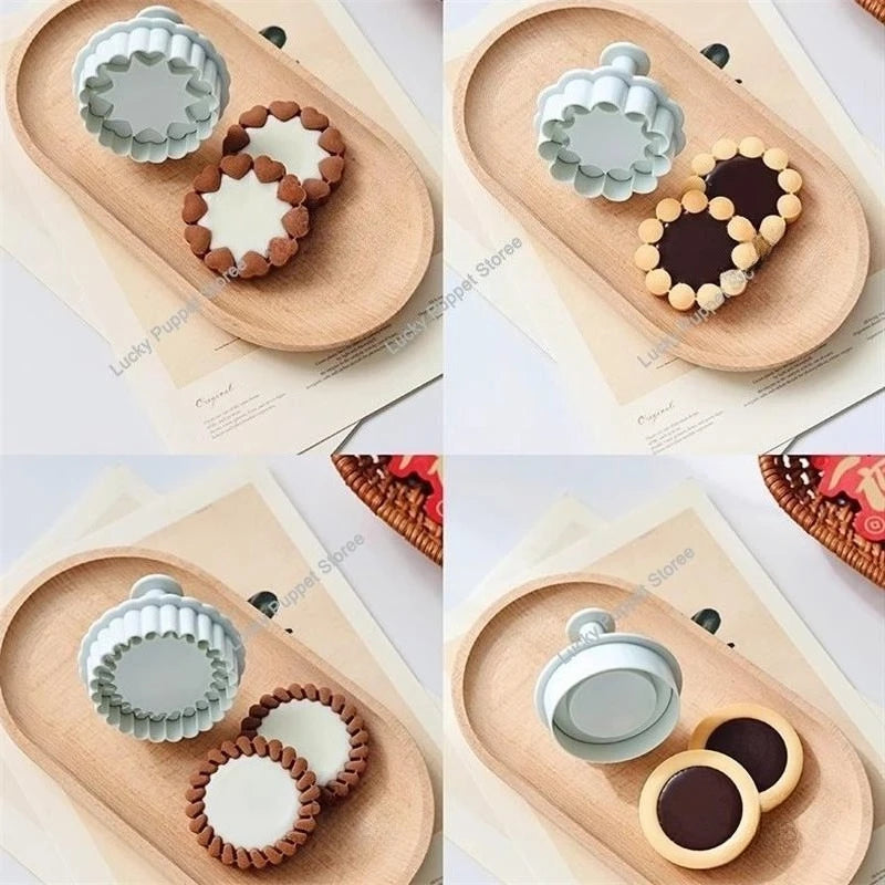 Praktischer 3D Keksstempel aus Kunststoff für kreative Kekse