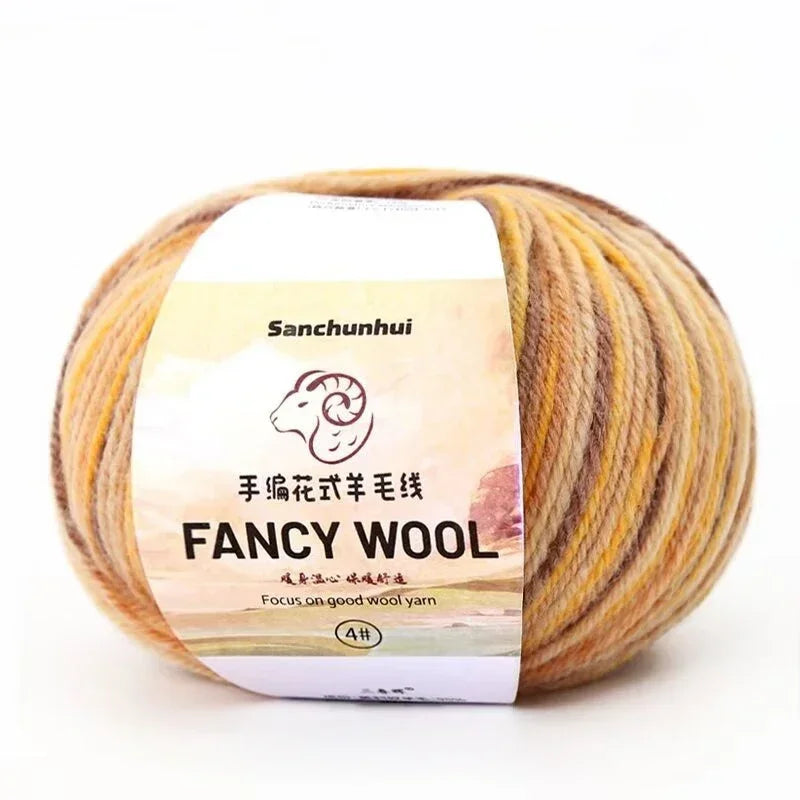 50g Farbverlauf Wolle Acryl Mischgarn zum Stricken Häkeln DIY Schals