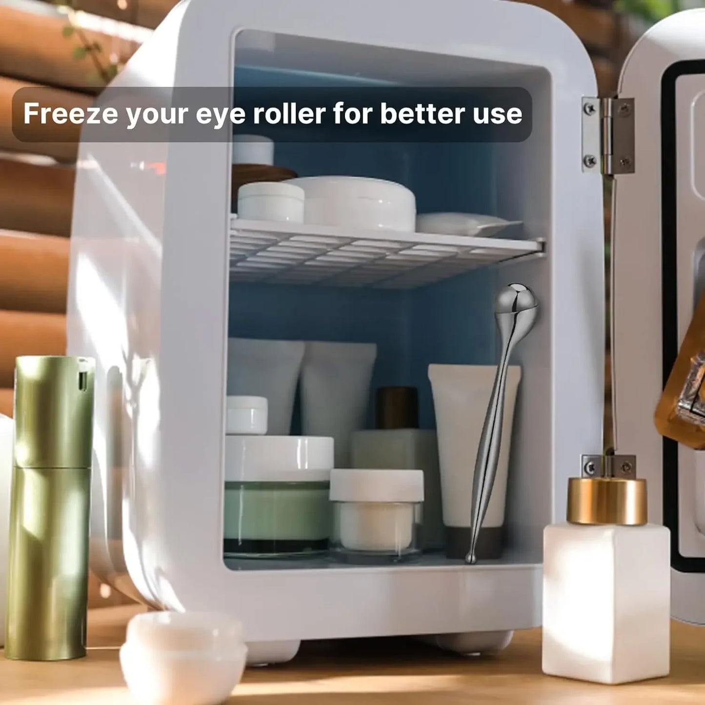 Edelstahl Massage Roller für Gesicht & Körper - Straffende Pflege