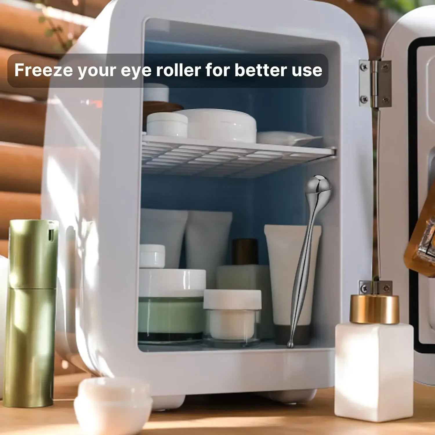 Edelstahl Massage Roller für Gesicht & Körper - Straffende Pflege