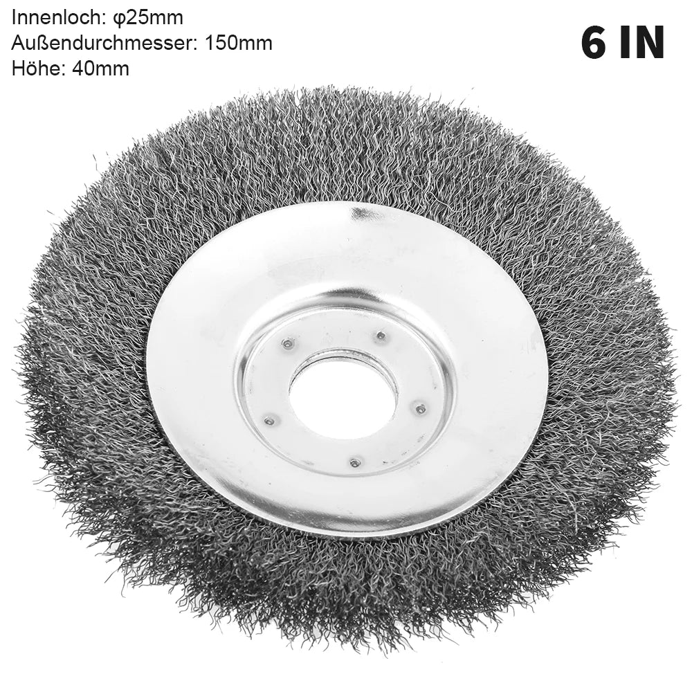 Universal Stahldraht-Trimmerkopf 6/8 Zoll für Gartentrimmer mit geradem Schaft