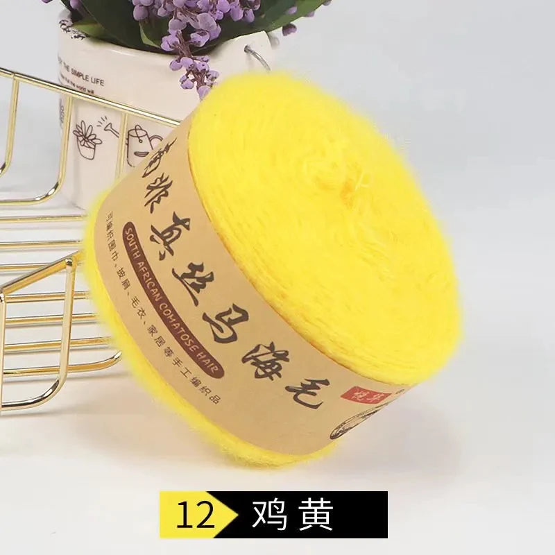 Seidenpony Wollgarn handgestrickt feines Acryl-Seidengarn für DIY