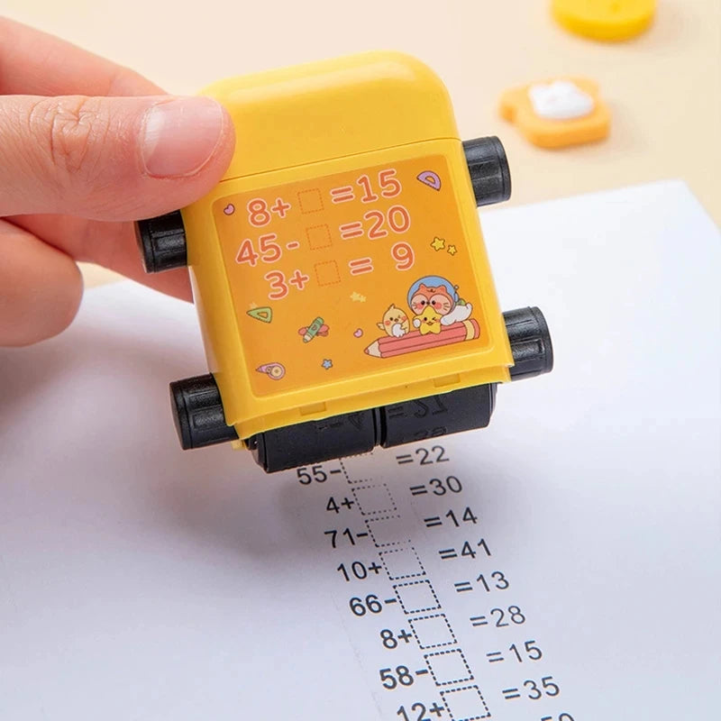 Lehrstempel 2 in 1 für Mathematik Übungen mit digitalem Design - Yabubest - Home & More