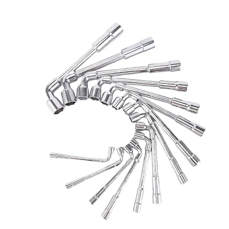 Robuster L-förmiger Hexagon Steckschlüssel 6-15mm – Kraftsparend - präzise