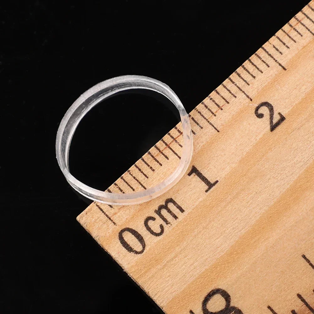 Transparente elastische Haargummis für sicheren Halt und dezente Frisuren